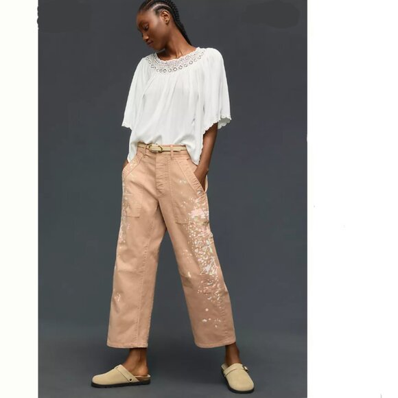 Brand New Pilcro Millie Low-Slung Barrel Pants - Picture 1 of 16